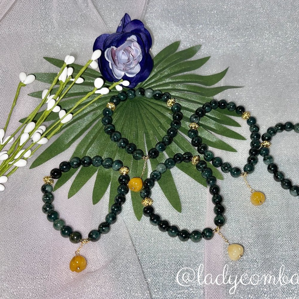 Jade Bracelet with Charm
